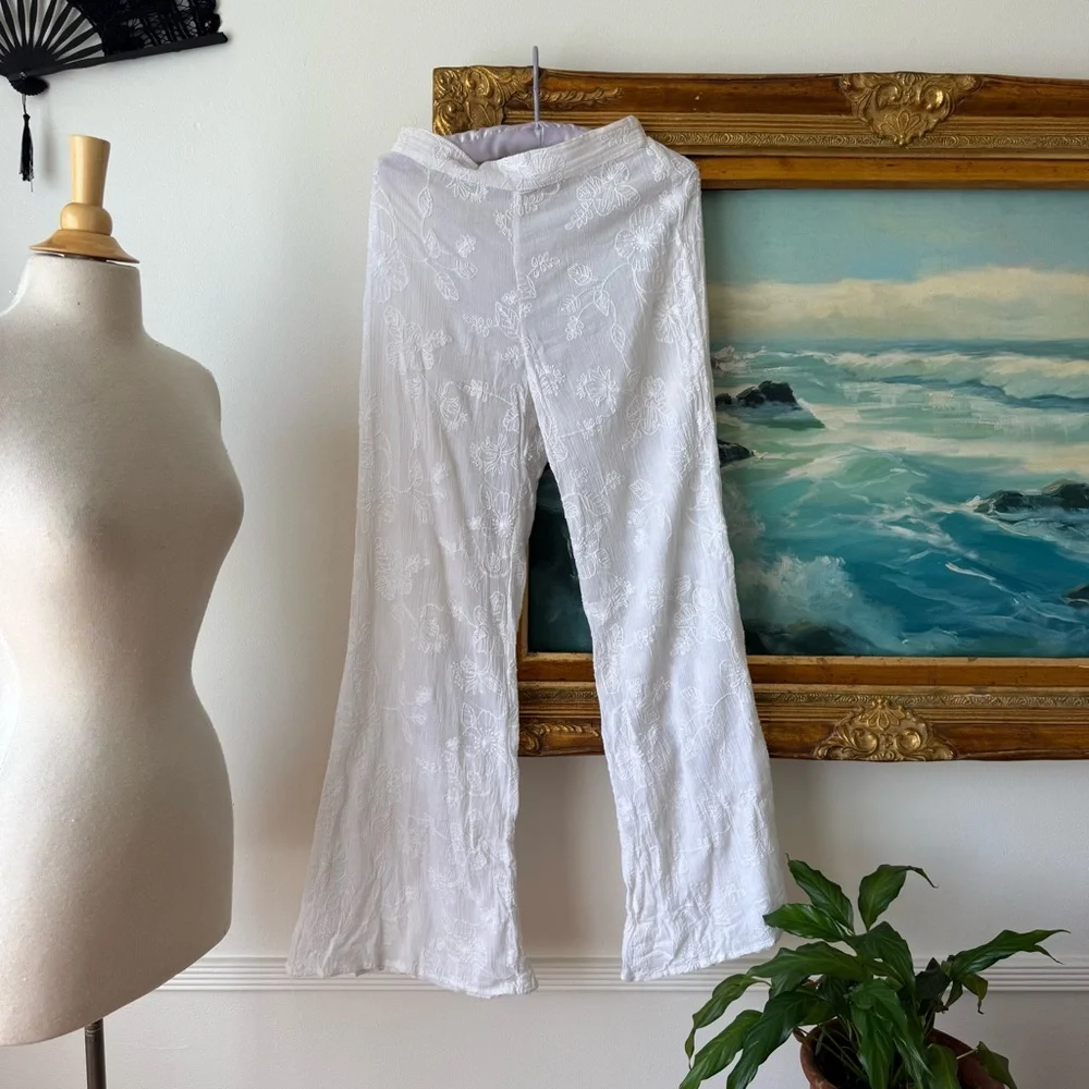 House Of Harlow 1960 - Cotton Embroidered Pants - Picture 2 of 7